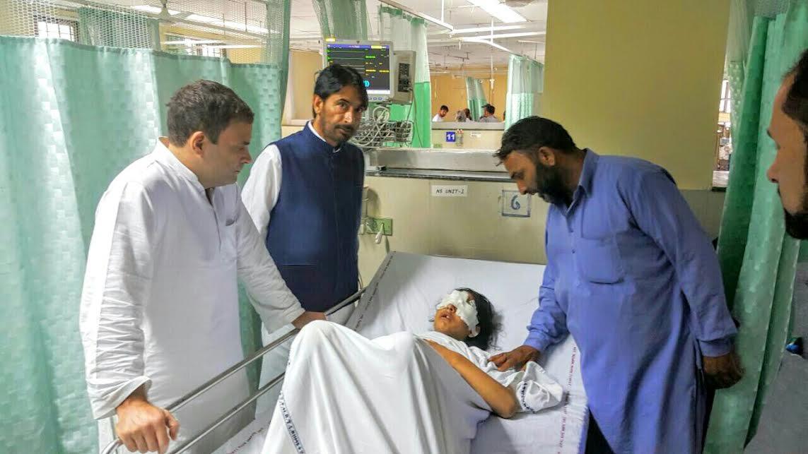 Rahul Gandhi, G.A. Mir visit valley's injured in AIIMS